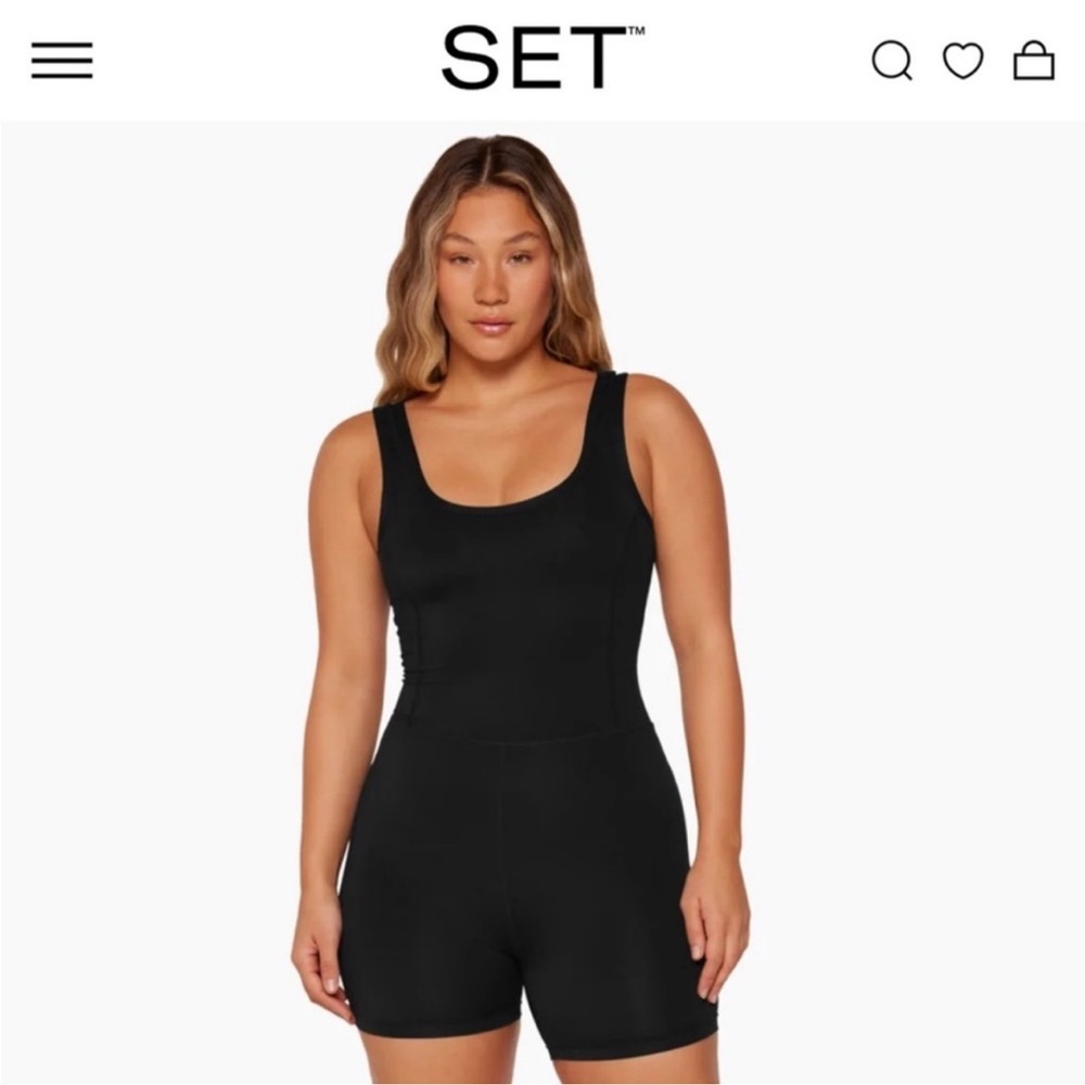 SET active Black Sleeveless Bodysuit xs
